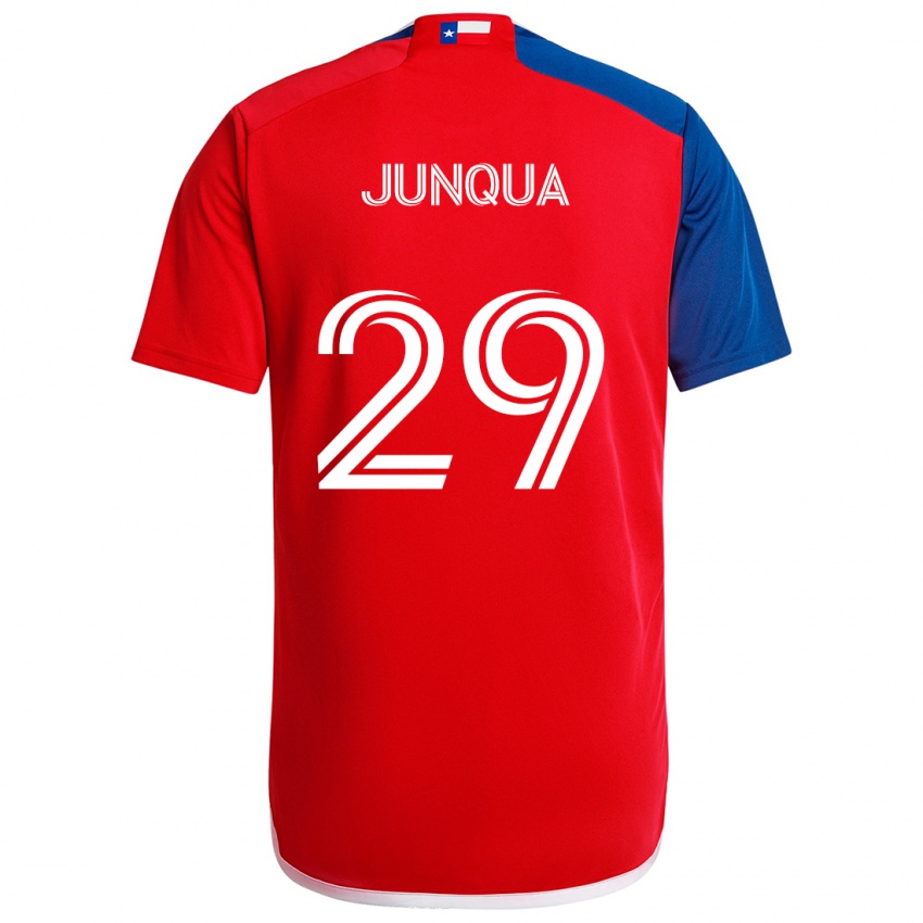 Niño Camiseta Sam Junqua #29 Azul Rojo 1ª Equipación 2024/25 La Camisa México