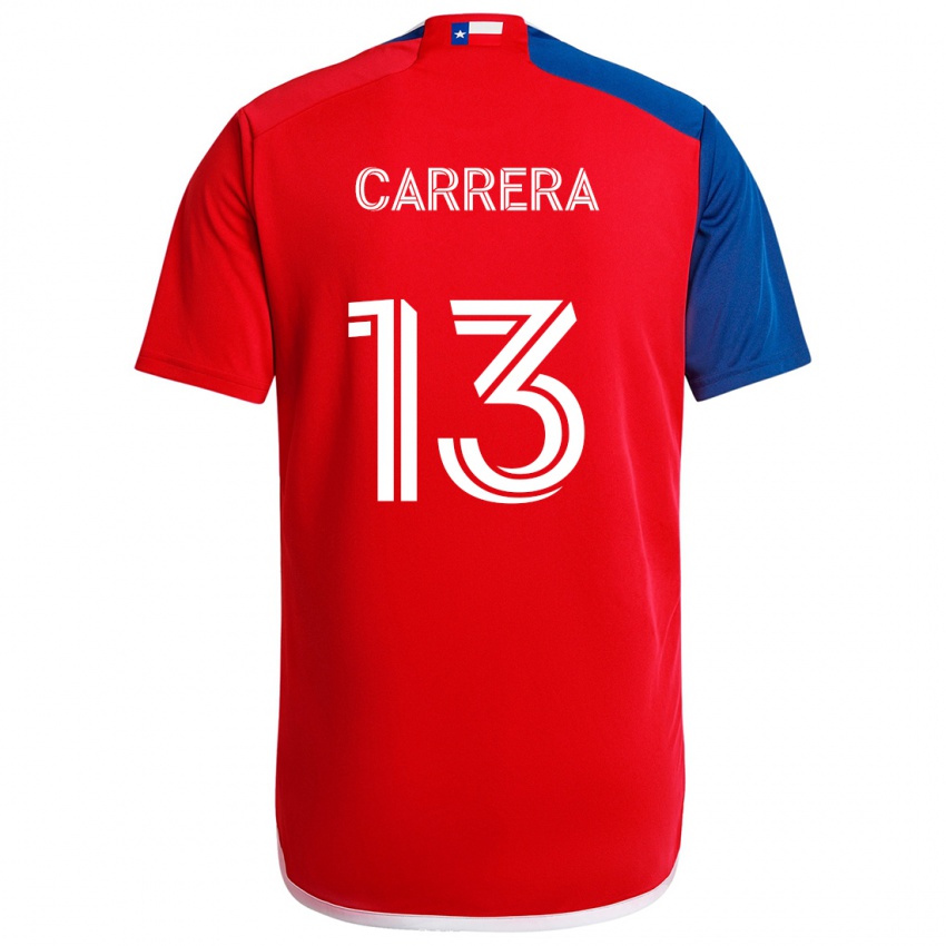 Niño Camiseta Antonio Carrera #13 Azul Rojo 1ª Equipación 2024/25 La Camisa México