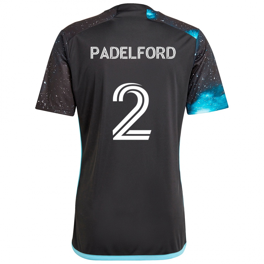 Niño Camiseta Devin Padelford #2 Azul Negro 1ª Equipación 2024/25 La Camisa México