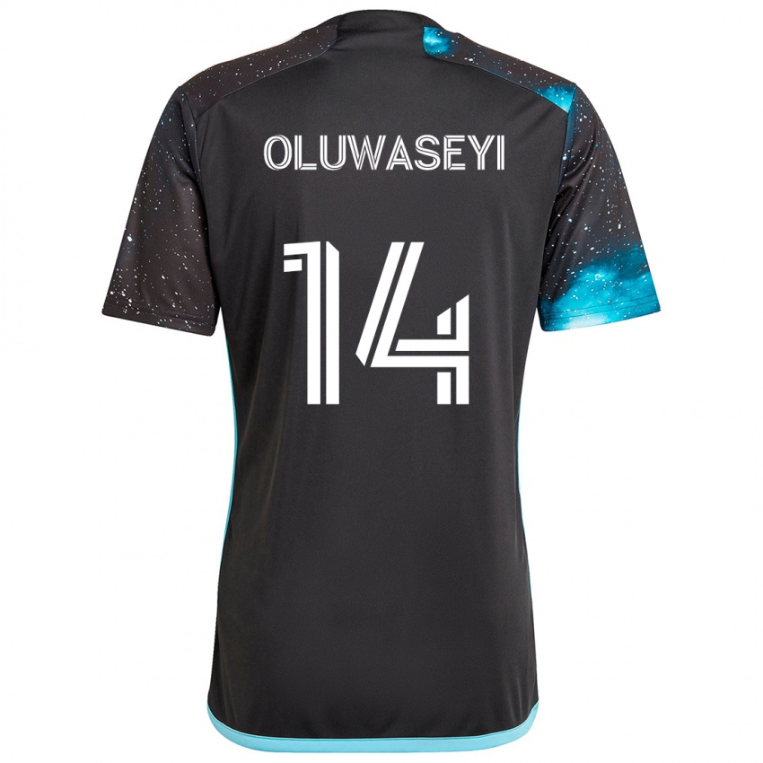 Niño Camiseta Tani Oluwaseyi #14 Azul Negro 1ª Equipación 2024/25 La Camisa México