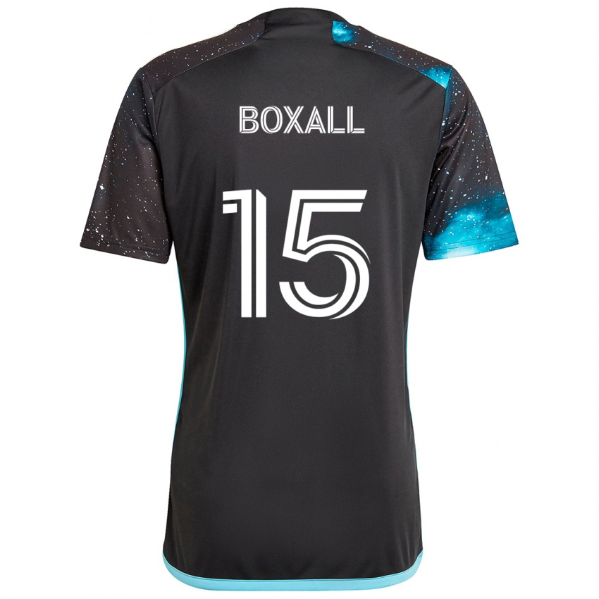 Niño Camiseta Michael Boxall #15 Azul Negro 1ª Equipación 2024/25 La Camisa México