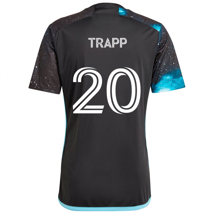 Niño Camiseta Wil Trapp #20 Azul Negro 1ª Equipación 2024/25 La Camisa México