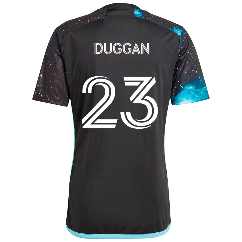 Niño Camiseta Morris Duggan #23 Azul Negro 1ª Equipación 2024/25 La Camisa México