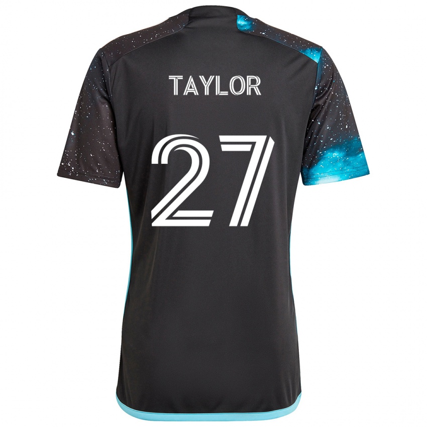 Niño Camiseta D.j. Taylor #27 Azul Negro 1ª Equipación 2024/25 La Camisa México