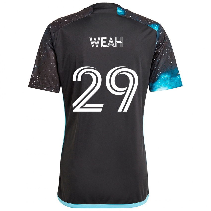 Niño Camiseta Patrick Weah #29 Azul Negro 1ª Equipación 2024/25 La Camisa México