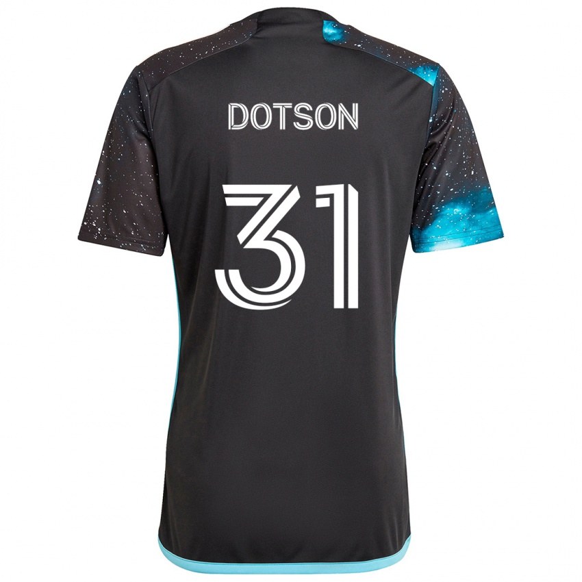 Niño Camiseta Hassani Dotson #31 Azul Negro 1ª Equipación 2024/25 La Camisa México