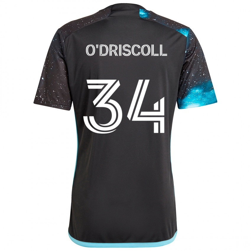 Niño Camiseta Rory O'driscoll #34 Azul Negro 1ª Equipación 2024/25 La Camisa México