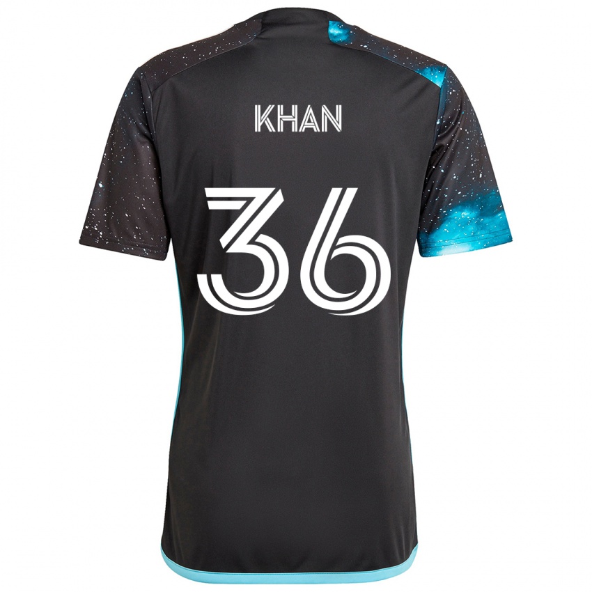 Niño Camiseta Molik Khan #36 Azul Negro 1ª Equipación 2024/25 La Camisa México