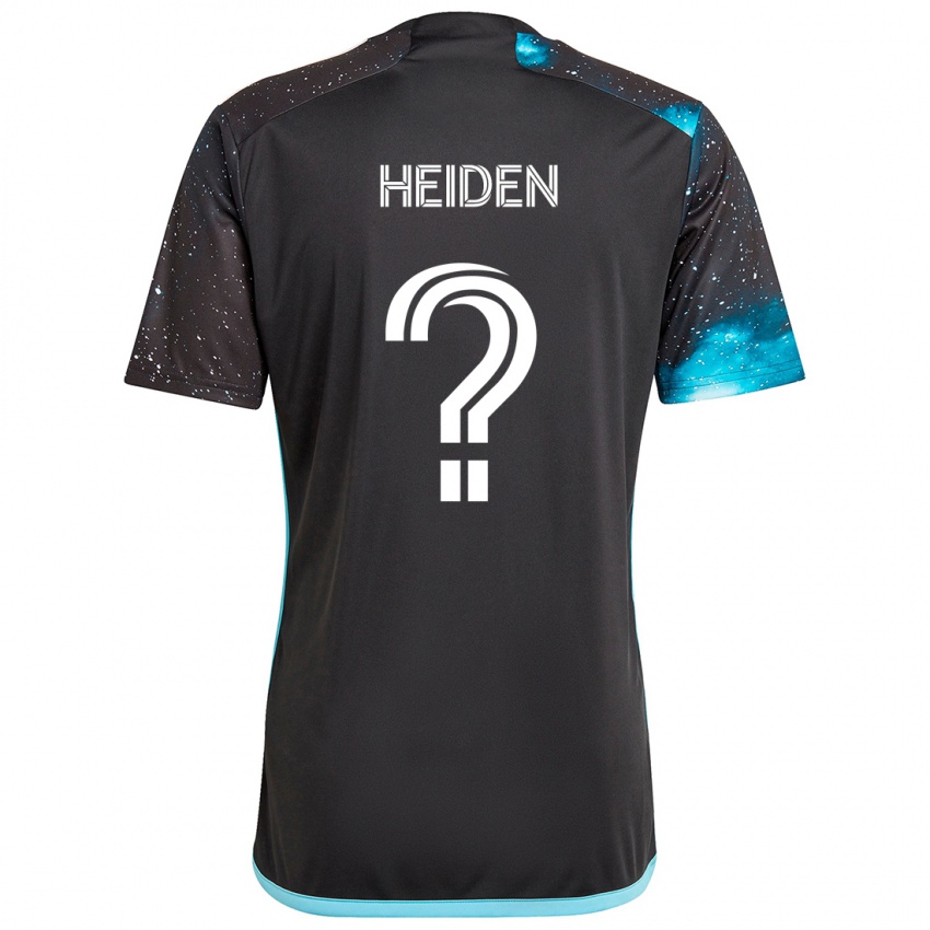 Niño Camiseta Adam Heiden #0 Azul Negro 1ª Equipación 2024/25 La Camisa México