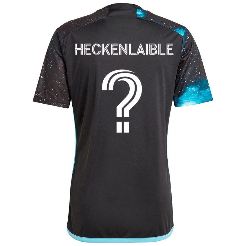 Niño Camiseta Andrew Heckenlaible #0 Azul Negro 1ª Equipación 2024/25 La Camisa México