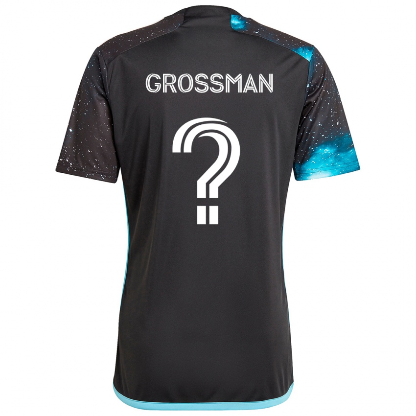 Niño Camiseta Jack Grossman #0 Azul Negro 1ª Equipación 2024/25 La Camisa México