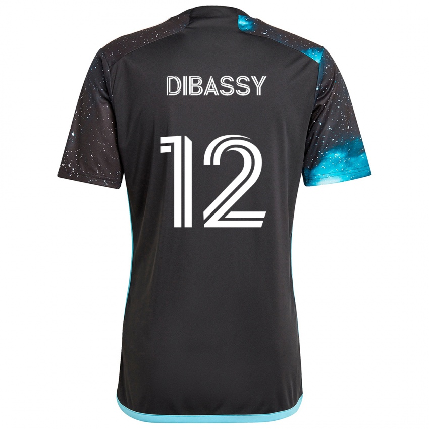 Niño Camiseta Bakaye Dibassy #12 Azul Negro 1ª Equipación 2024/25 La Camisa México