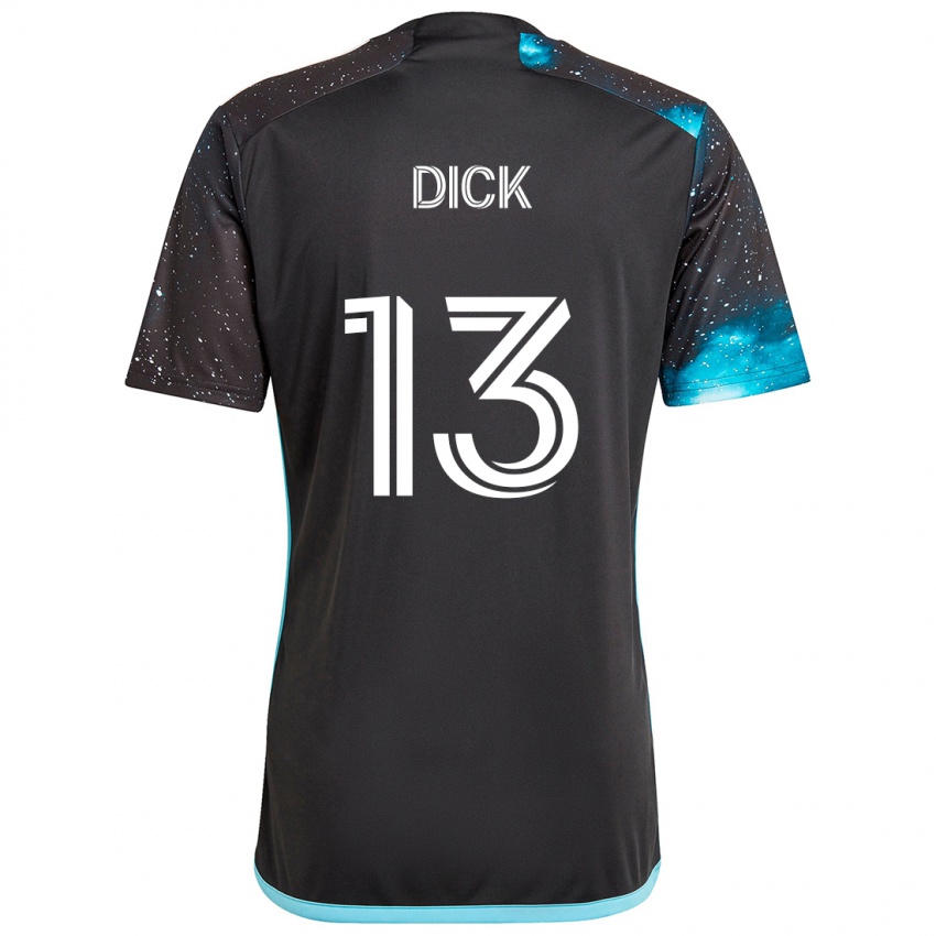 Niño Camiseta Eric Dick #13 Azul Negro 1ª Equipación 2024/25 La Camisa México