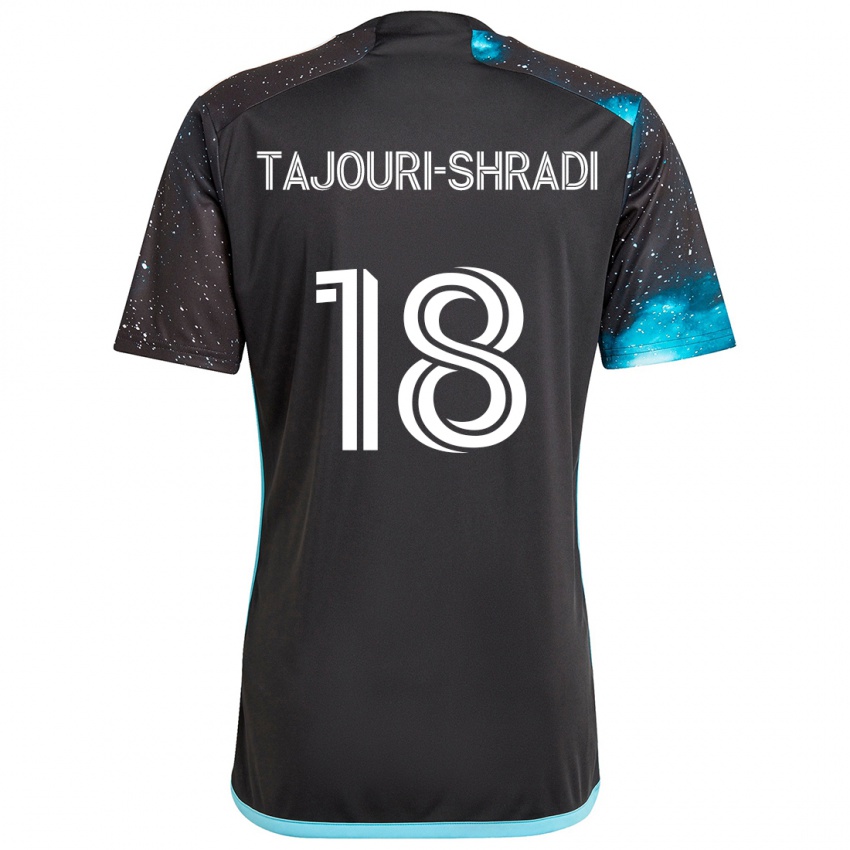 Niño Camiseta Ismael Tajouri-Shradi #18 Azul Negro 1ª Equipación 2024/25 La Camisa México