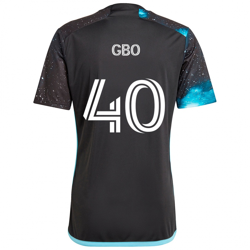 Niño Camiseta Cedrik Gbo #40 Azul Negro 1ª Equipación 2024/25 La Camisa México