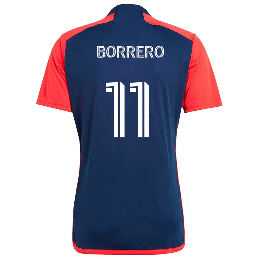 Niño Camiseta Dylan Borrero #11 Azul Rojo 1ª Equipación 2024/25 La Camisa México