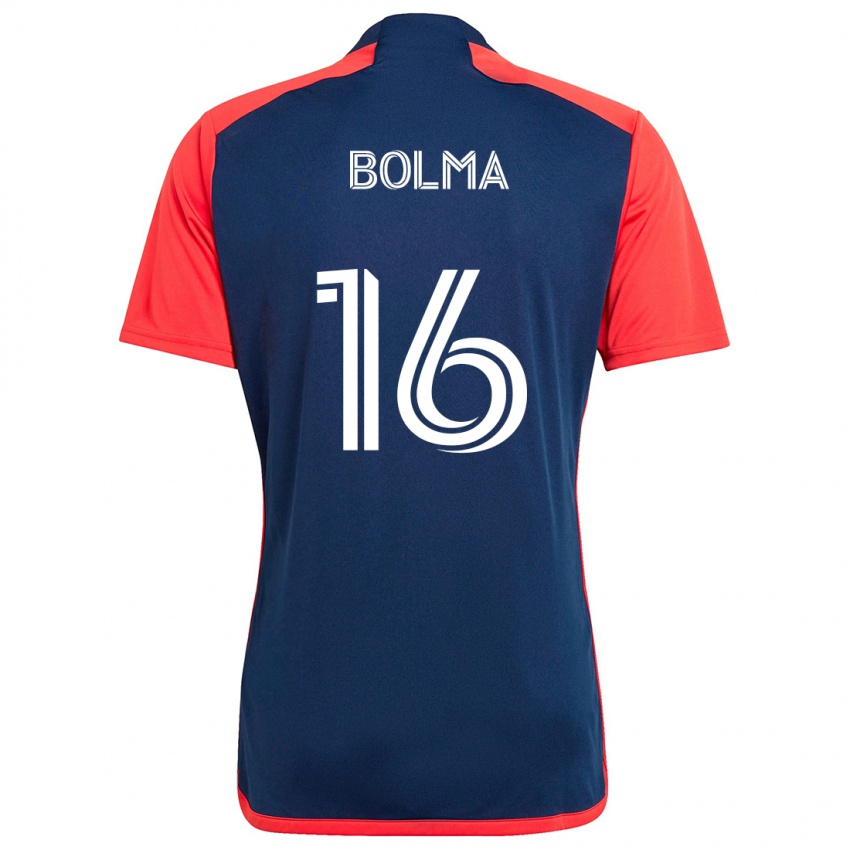 Niño Camiseta Josh Bolma #16 Azul Rojo 1ª Equipación 2024/25 La Camisa México