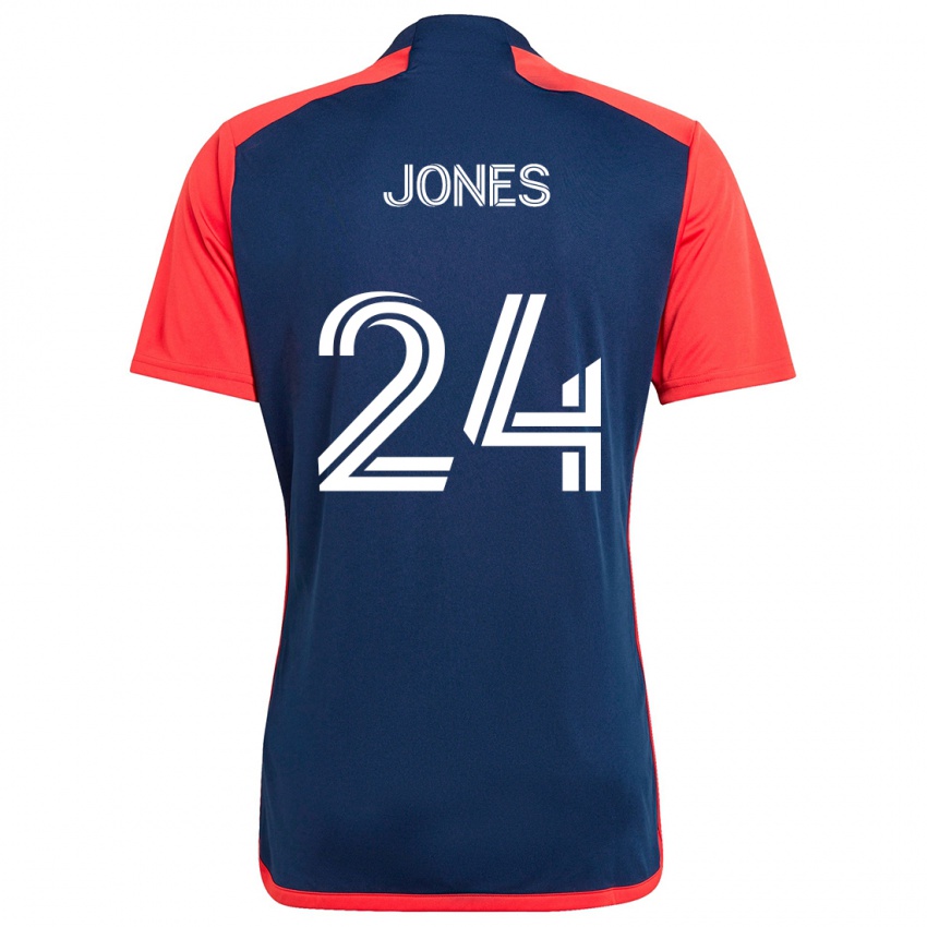 Niño Camiseta Dejuan Jones #24 Azul Rojo 1ª Equipación 2024/25 La Camisa México