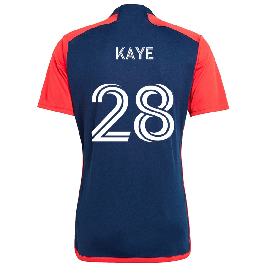 Niño Camiseta Mark-Anthony Kaye #28 Azul Rojo 1ª Equipación 2024/25 La Camisa México