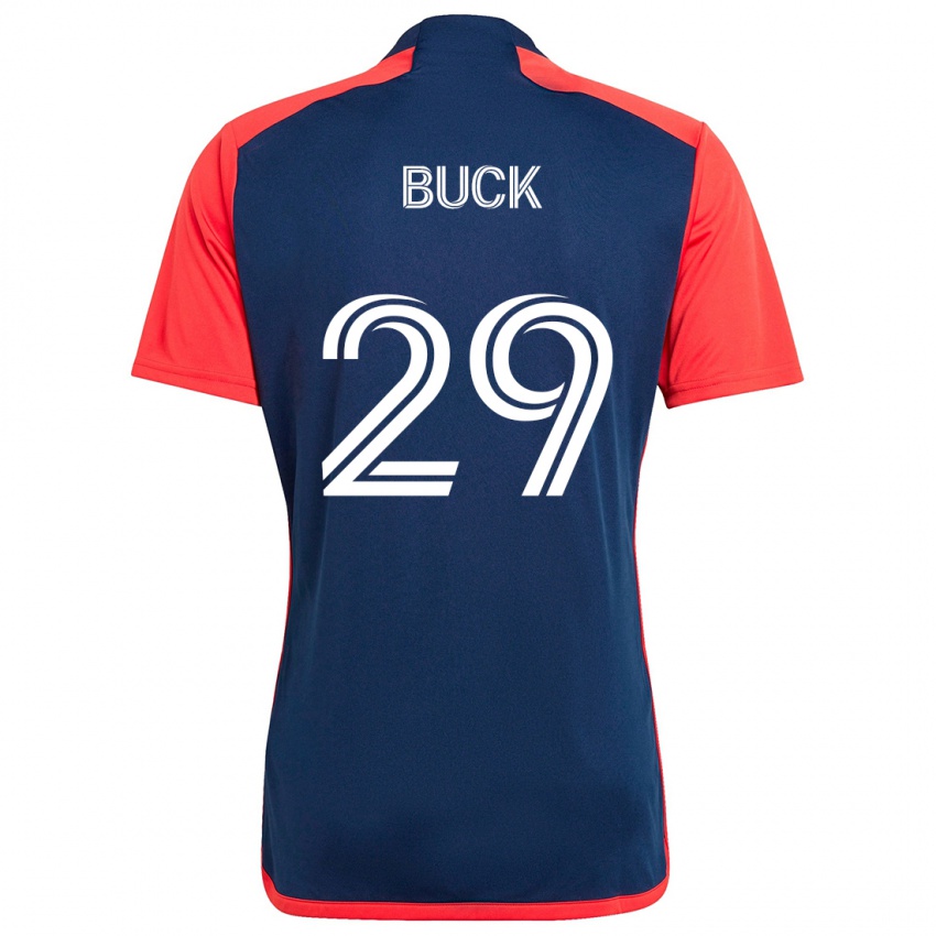 Niño Camiseta Noel Buck #29 Azul Rojo 1ª Equipación 2024/25 La Camisa México