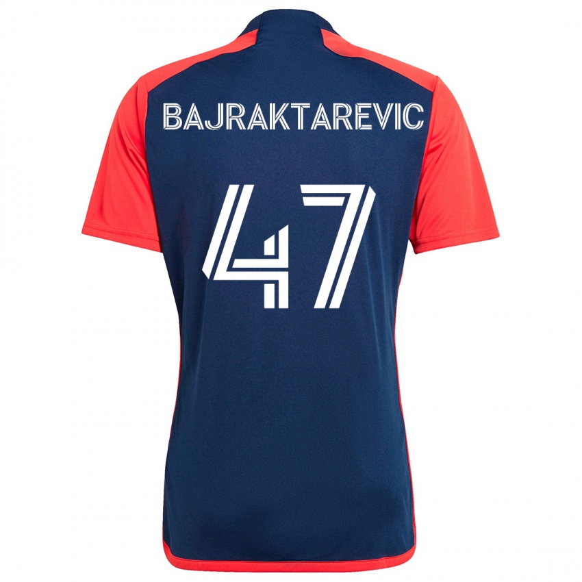 Niño Camiseta Esmir Bajraktarevic #47 Azul Rojo 1ª Equipación 2024/25 La Camisa México