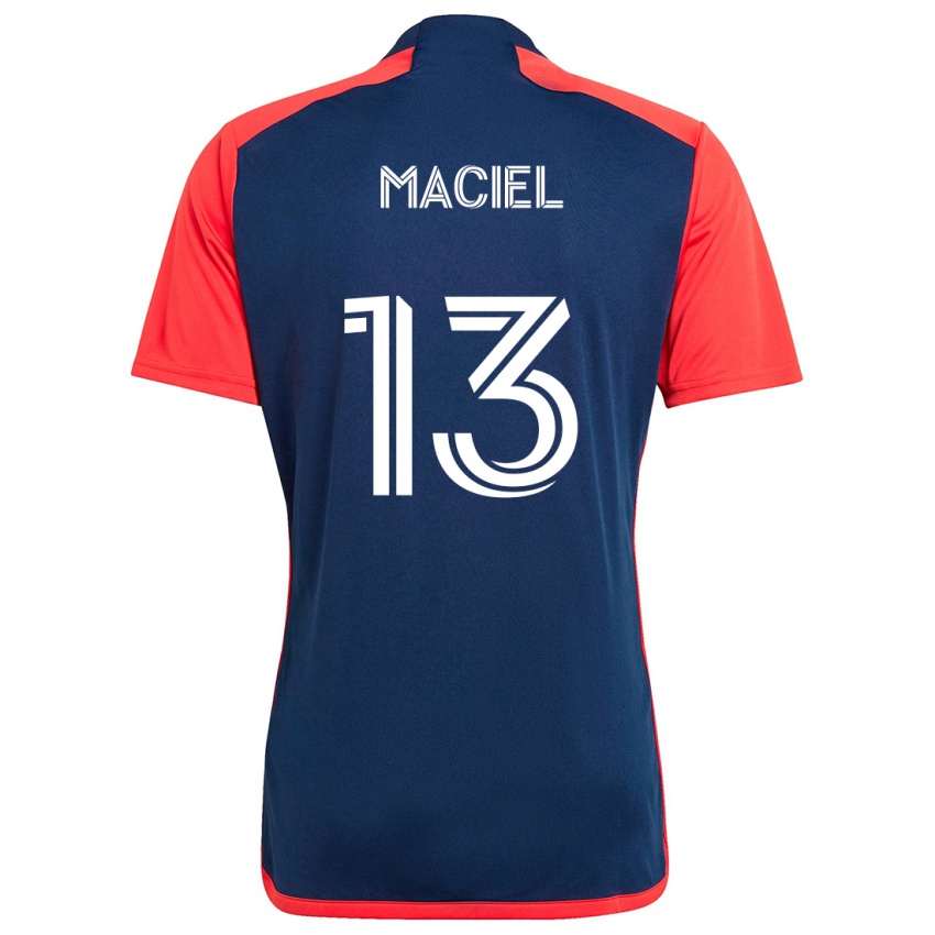 Niño Camiseta Maciel #13 Azul Rojo 1ª Equipación 2024/25 La Camisa México