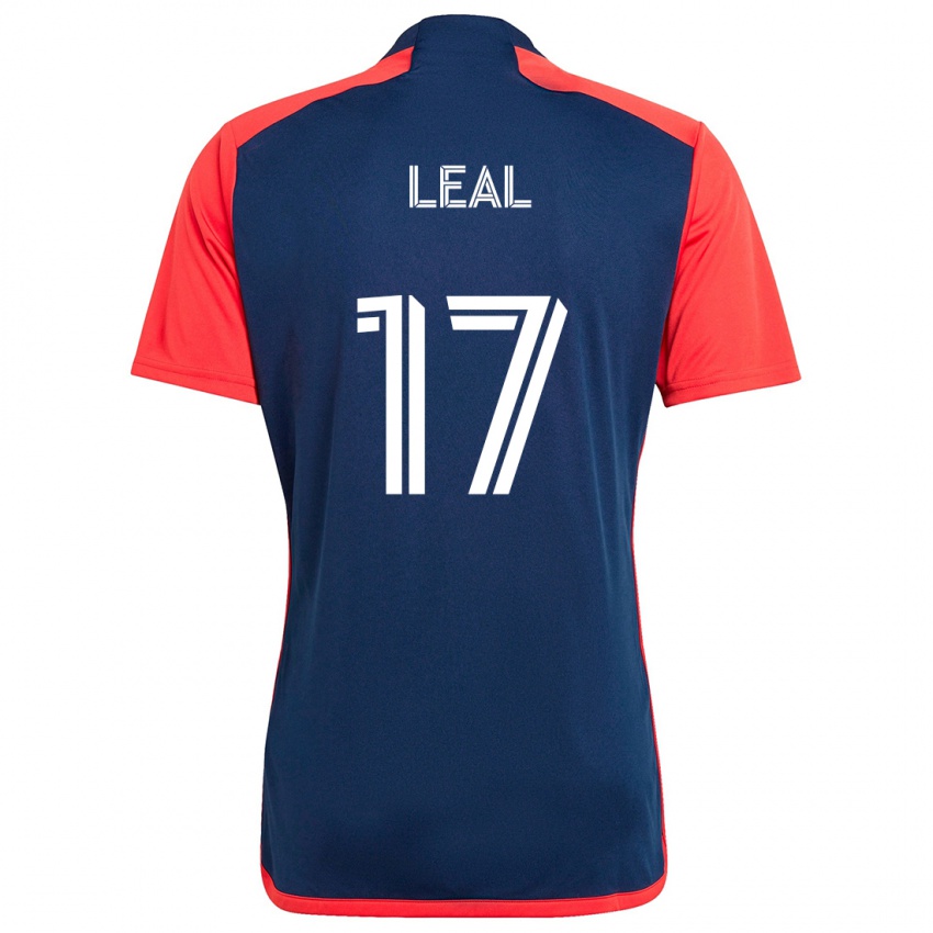 Niño Camiseta Patrick Leal #17 Azul Rojo 1ª Equipación 2024/25 La Camisa México