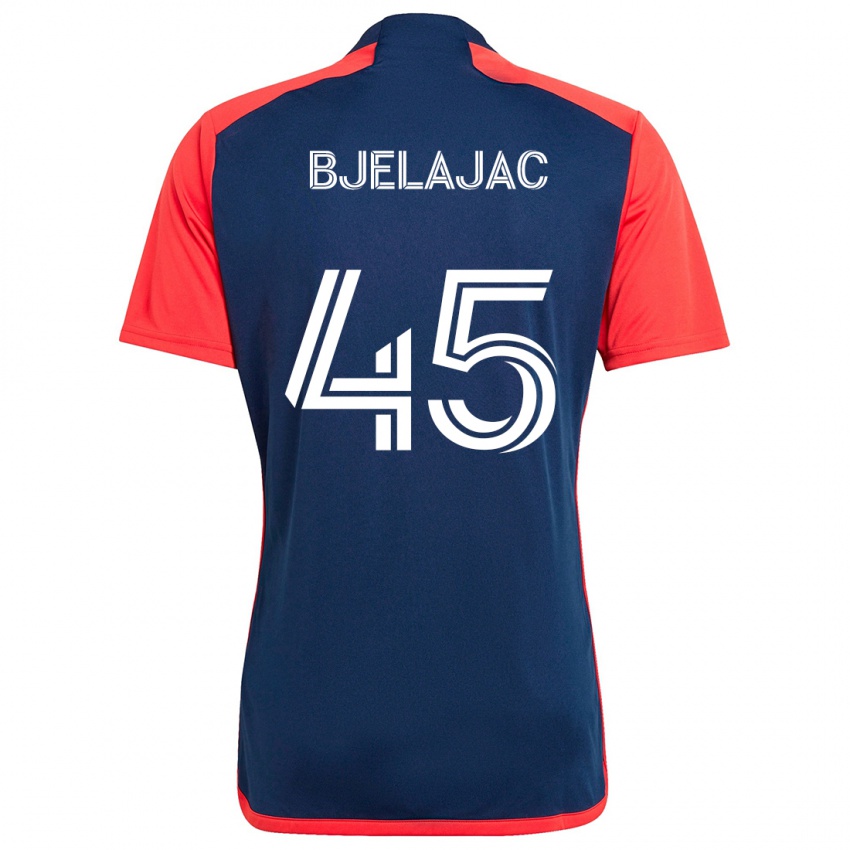 Niño Camiseta Andrej Bjelajac #45 Azul Rojo 1ª Equipación 2024/25 La Camisa México