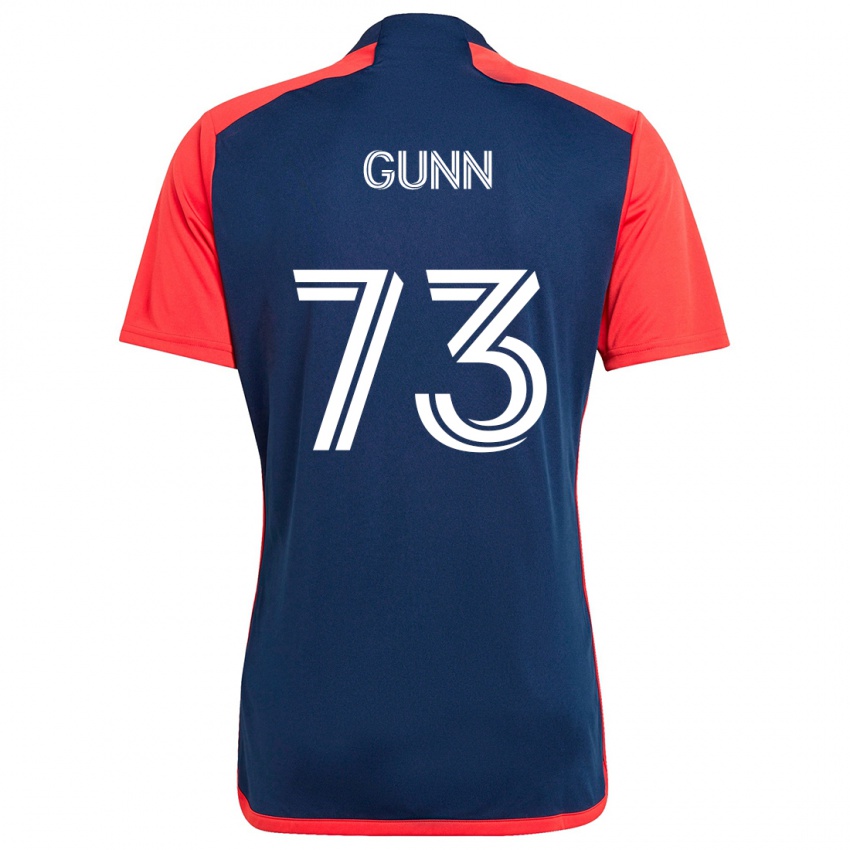 Niño Camiseta Jd Gunn #73 Azul Rojo 1ª Equipación 2024/25 La Camisa México