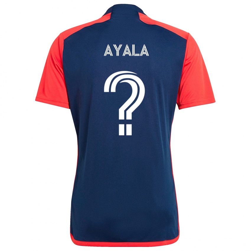 Niño Camiseta Paolo Ayala #0 Azul Rojo 1ª Equipación 2024/25 La Camisa México