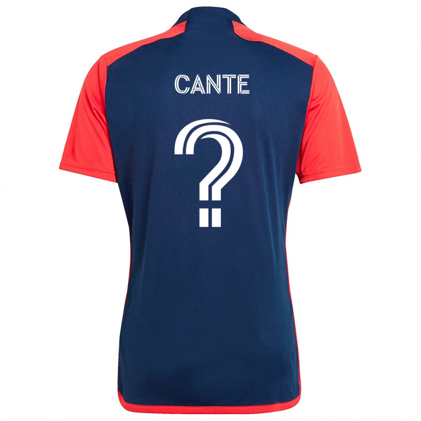 Niño Camiseta Jonathan Cante #0 Azul Rojo 1ª Equipación 2024/25 La Camisa México