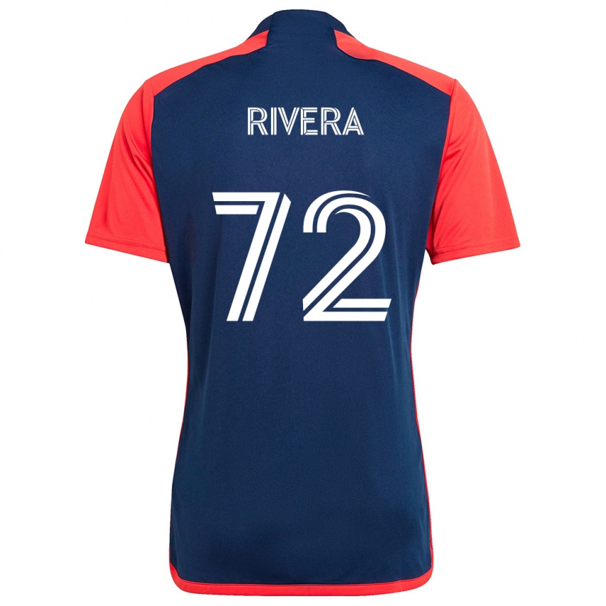 Niño Camiseta Damián Rivera #72 Azul Rojo 1ª Equipación 2024/25 La Camisa México