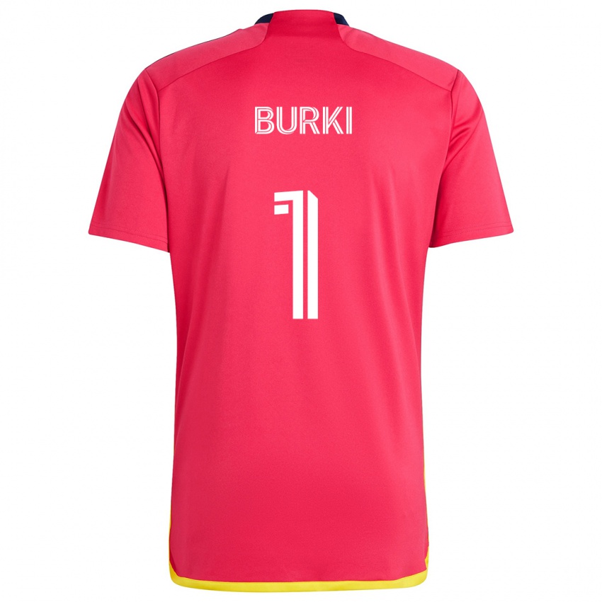 Niño Camiseta Roman Bürki #1 Rojo Azul 1ª Equipación 2024/25 La Camisa México