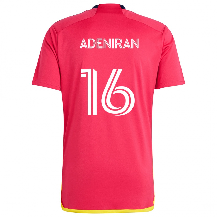 Niño Camiseta Samuel Adeniran #16 Rojo Azul 1ª Equipación 2024/25 La Camisa México