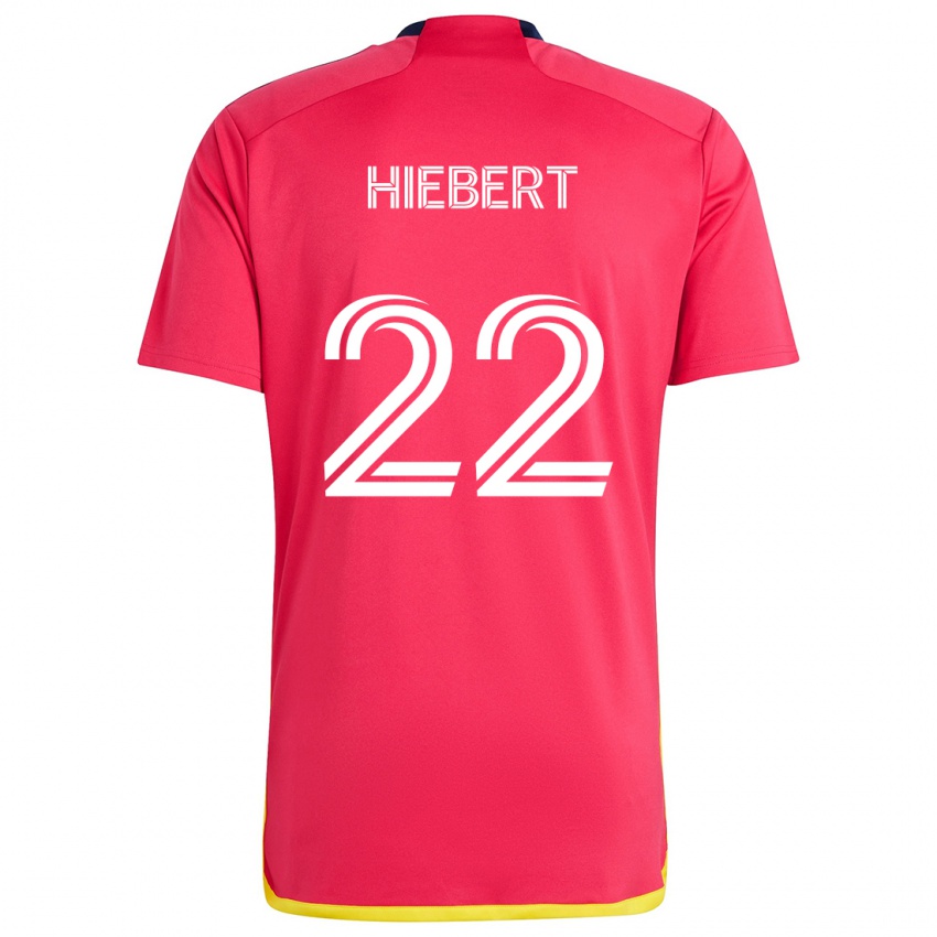 Niño Camiseta Kyle Hiebert #22 Rojo Azul 1ª Equipación 2024/25 La Camisa México