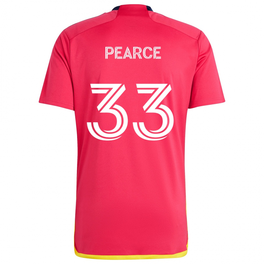 Niño Camiseta Tyson Pearce #33 Rojo Azul 1ª Equipación 2024/25 La Camisa México