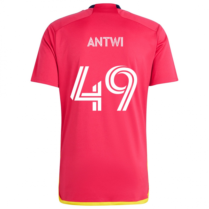 Niño Camiseta Seth Antwi #49 Rojo Azul 1ª Equipación 2024/25 La Camisa México