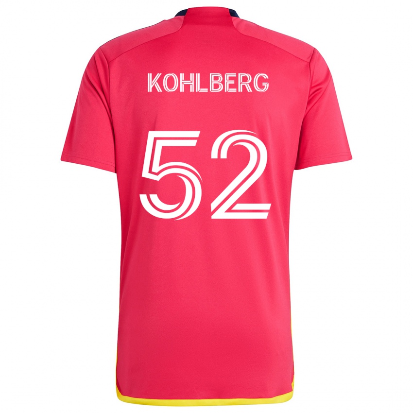 Niño Camiseta Andrew Kohlberg #52 Rojo Azul 1ª Equipación 2024/25 La Camisa México