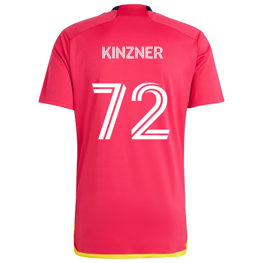 Niño Camiseta Eric Kinzner #72 Rojo Azul 1ª Equipación 2024/25 La Camisa México