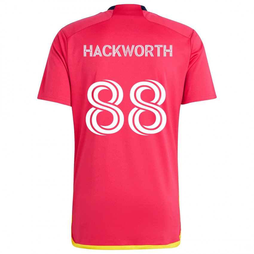 Niño Camiseta Larsen Hackworth #88 Rojo Azul 1ª Equipación 2024/25 La Camisa México