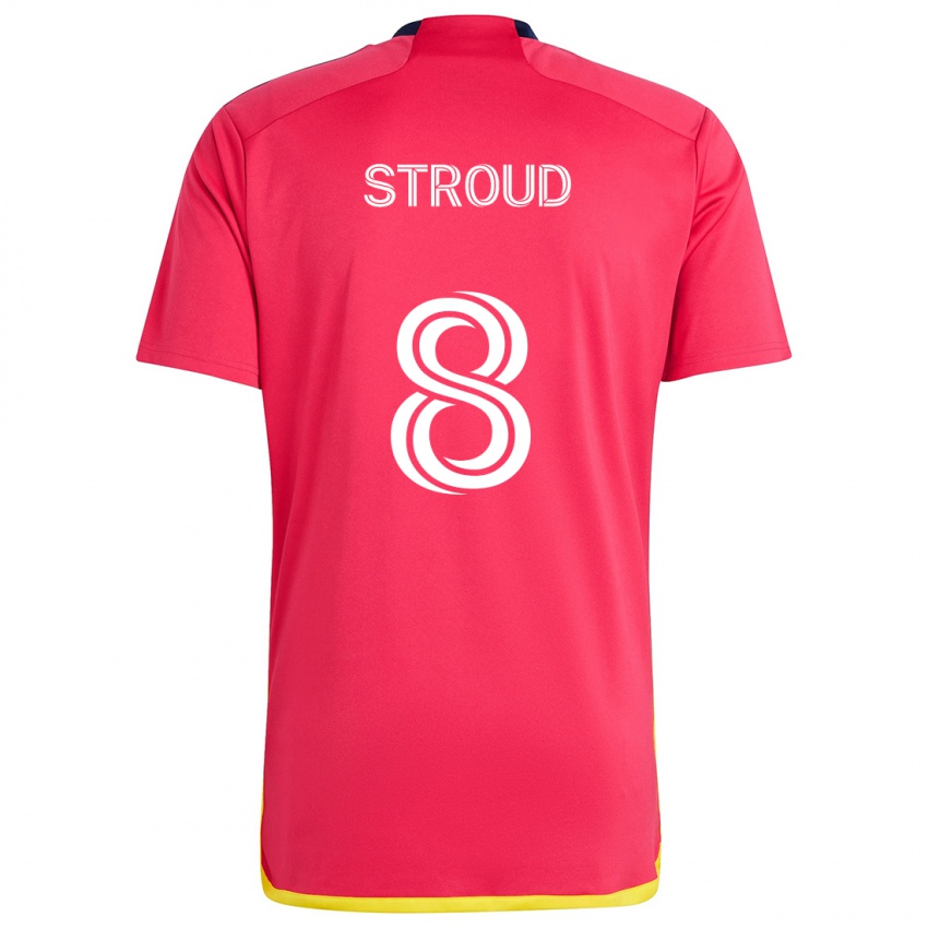 Niño Camiseta Jared Stroud #8 Rojo Azul 1ª Equipación 2024/25 La Camisa México