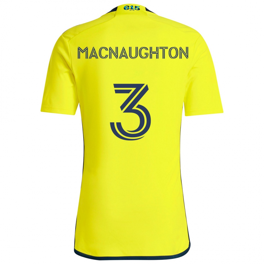 Niño Camiseta Lukas Macnaughton #3 Amarillo Azul 1ª Equipación 2024/25 La Camisa México