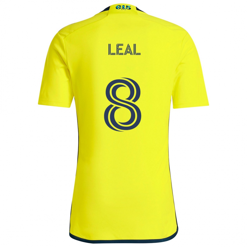 Niño Camiseta Randall Leal #8 Amarillo Azul 1ª Equipación 2024/25 La Camisa México