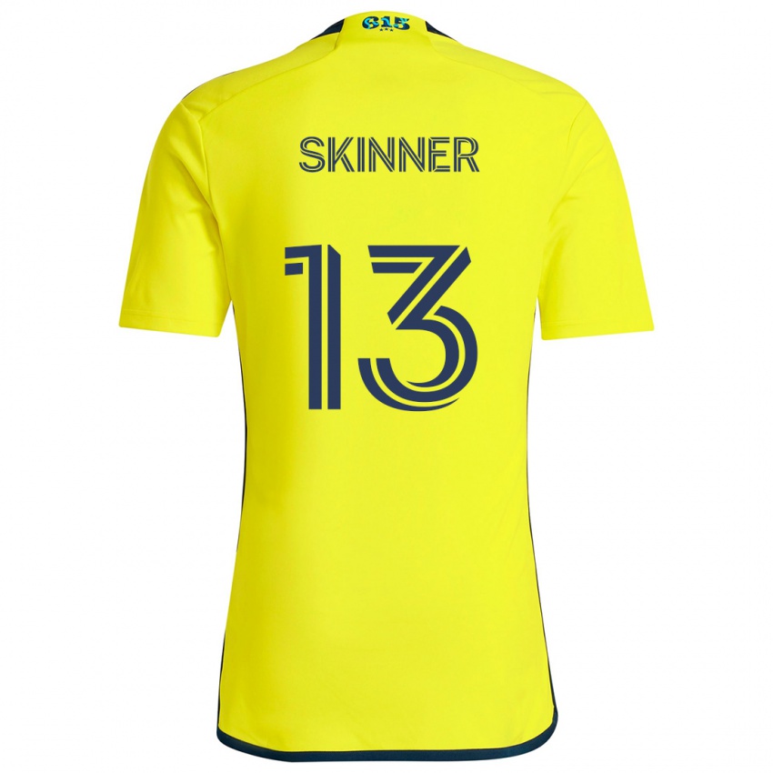 Niño Camiseta Joey Skinner #13 Amarillo Azul 1ª Equipación 2024/25 La Camisa México