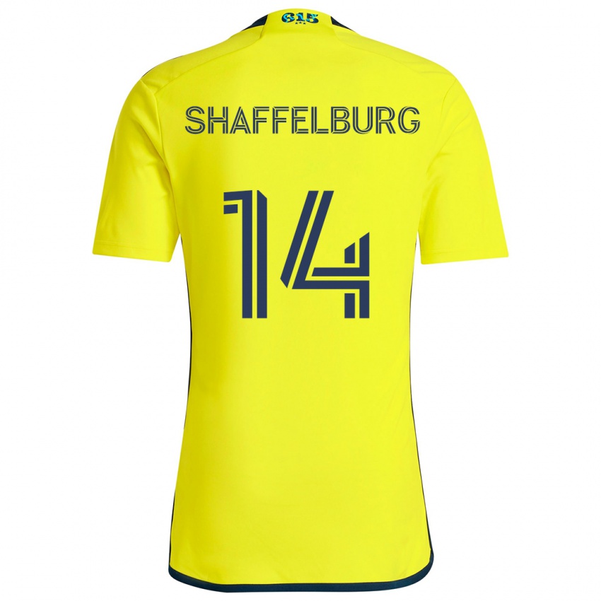 Niño Camiseta Jacob Shaffelburg #14 Amarillo Azul 1ª Equipación 2024/25 La Camisa México