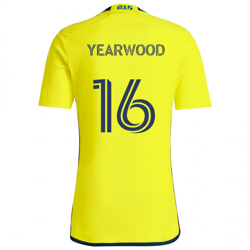 Niño Camiseta Dru Yearwood #16 Amarillo Azul 1ª Equipación 2024/25 La Camisa México