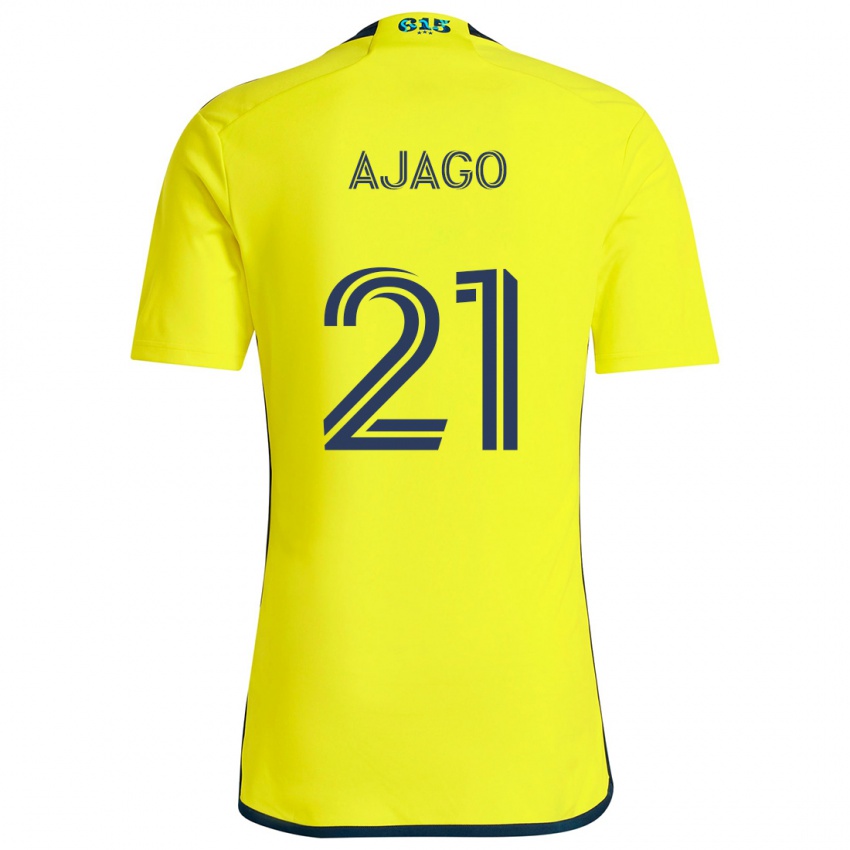 Niño Camiseta Forster Ajago #21 Amarillo Azul 1ª Equipación 2024/25 La Camisa México