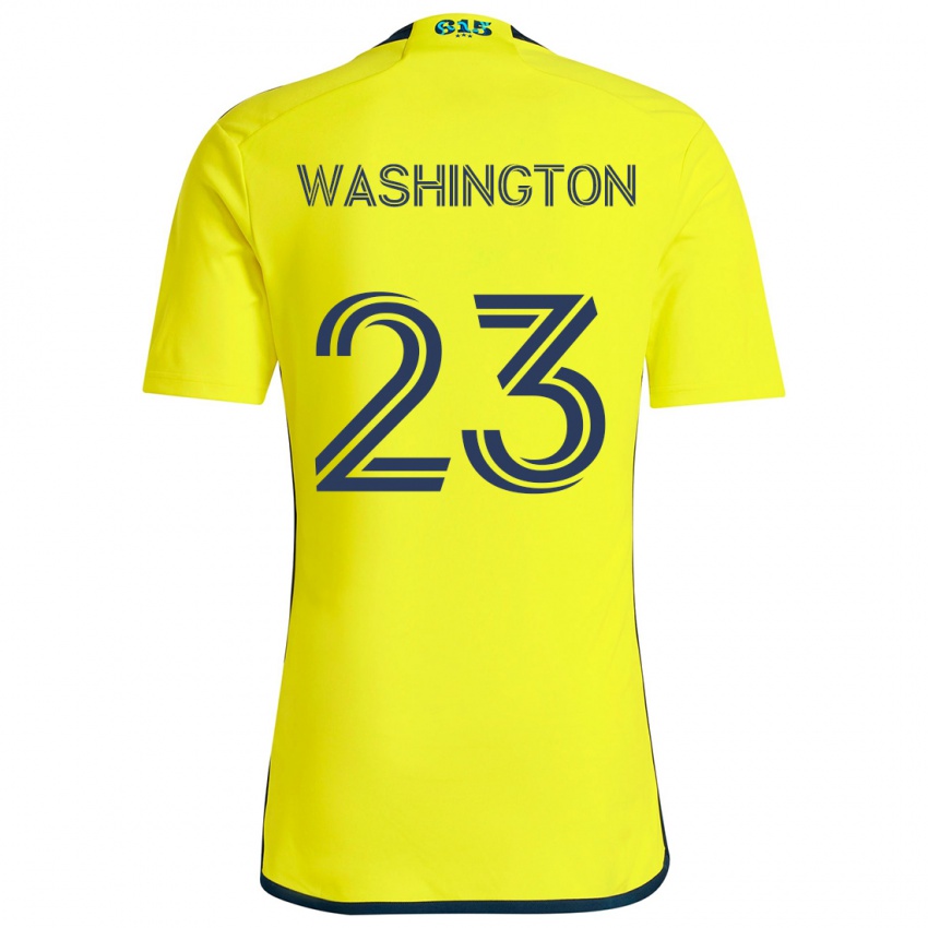 Niño Camiseta Taylor Washington #23 Amarillo Azul 1ª Equipación 2024/25 La Camisa México