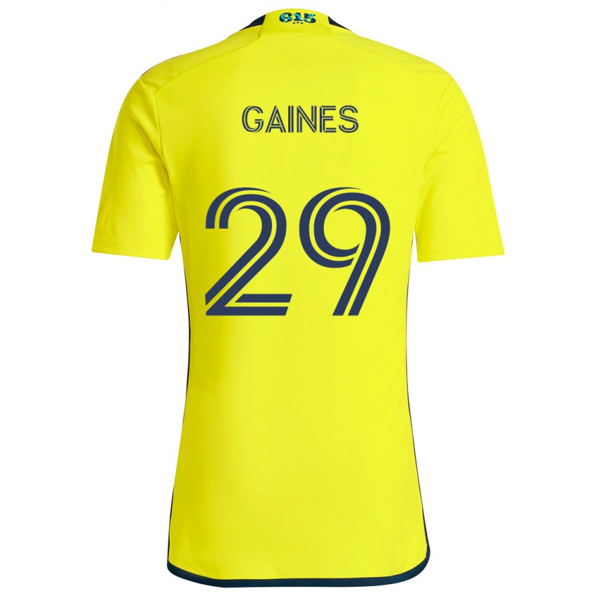 Niño Camiseta Julian Gaines #29 Amarillo Azul 1ª Equipación 2024/25 La Camisa México