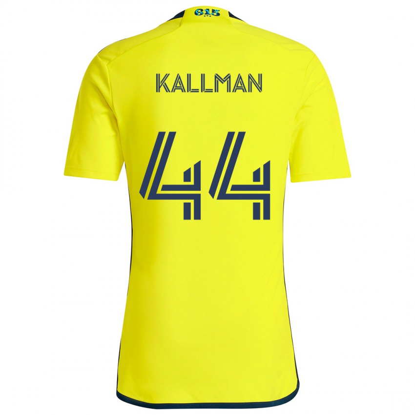 Niño Camiseta Brent Kallman #44 Amarillo Azul 1ª Equipación 2024/25 La Camisa México